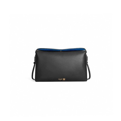 CELINE TRIO FLAP IN SMOOTH LAMBSKIN 10P862O86.38NO (22.5*13*3.5cm)